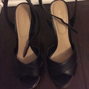 Aldo Black very high heels.